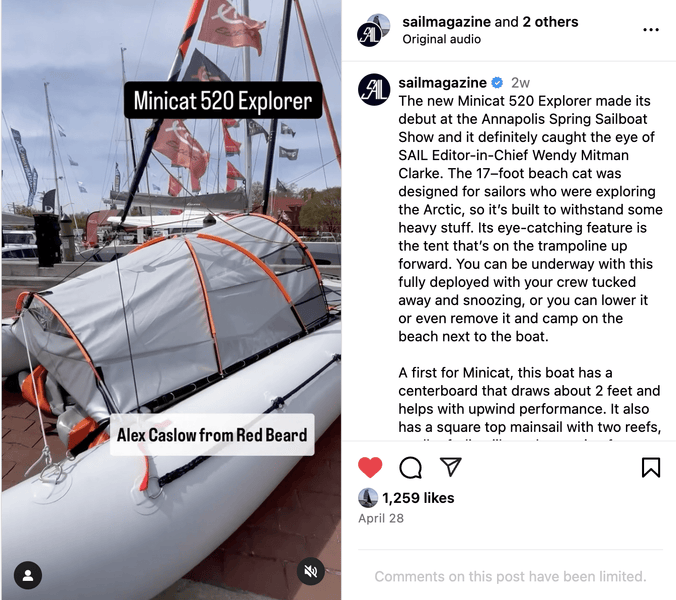 Demo 2025 MiniCat 520 Explorer - Red Beard Sailing