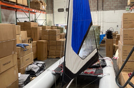 2022 MiniCat 420 Emotion w/ Blue Sails - Red Beard Sailing