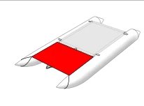 Front Trampoline for All MiniCat Sailboats - Red Beard Sailing