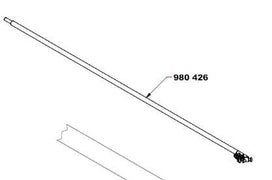 Replacement Side Pole for Bow Mesh - Red Beard Sailing