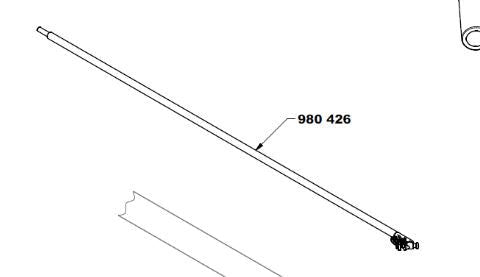 Replacement Side Pole for Bow Mesh - Red Beard Sailing
