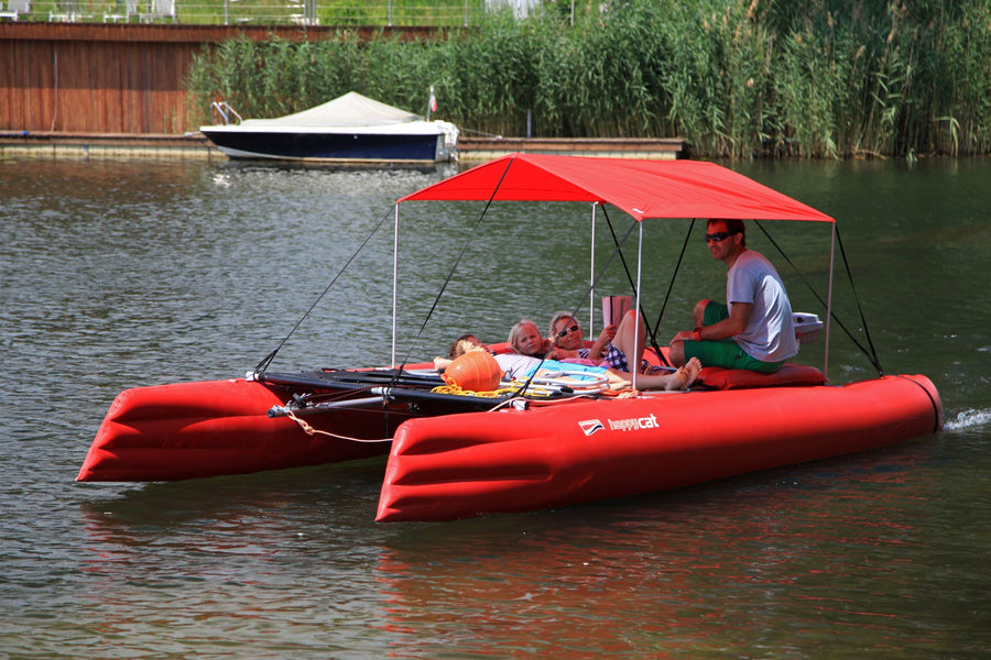 Sun Awning for Evolution and Hurricane Sailboats - Red Beard Sailing