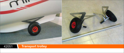Transport Trolley Wheels for MiniCat Sailboats