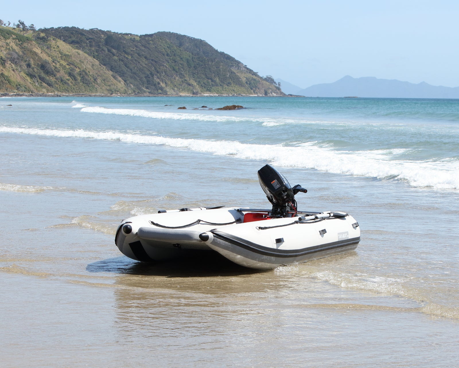 Inflatable Boat and Motor for Fishing, Hunting and Recreation